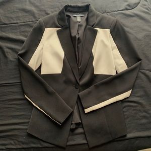 Black and beige blazer